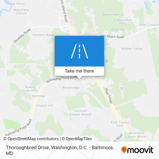 Thoroughbred Drive map