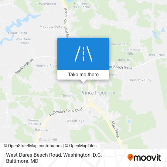 Mapa de West Dares Beach Road