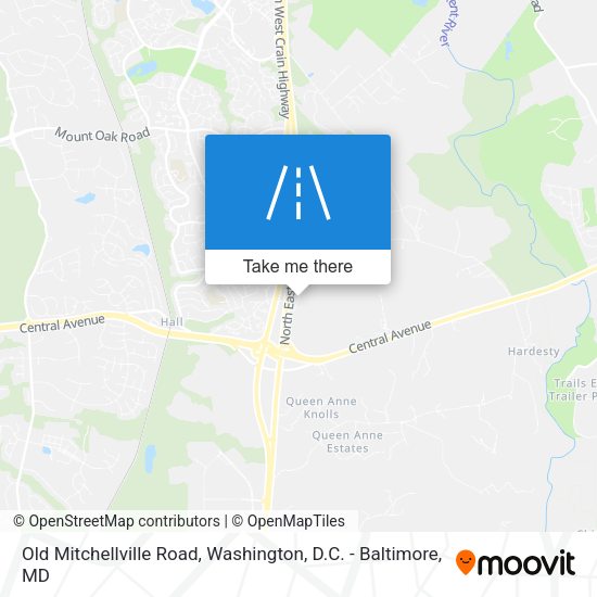 Old Mitchellville Road map