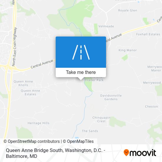Mapa de Queen Anne Bridge South