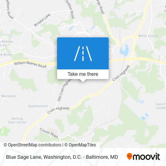 Blue Sage Lane map