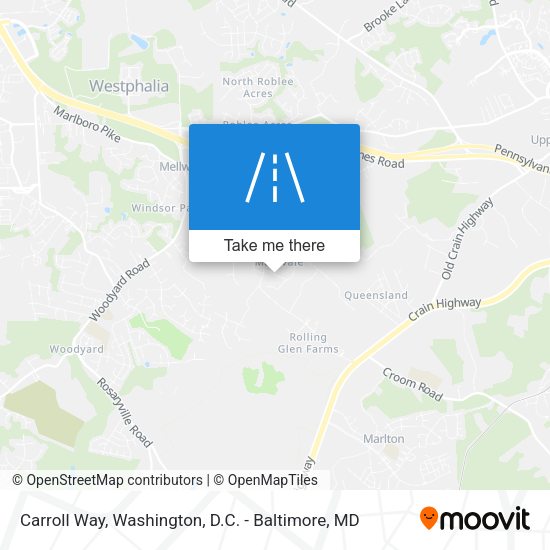 Carroll Way map