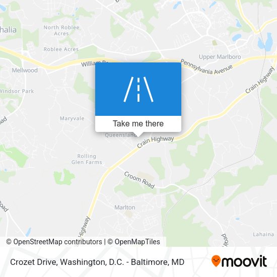 Crozet Drive map
