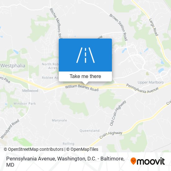 Mapa de Pennsylvania Avenue