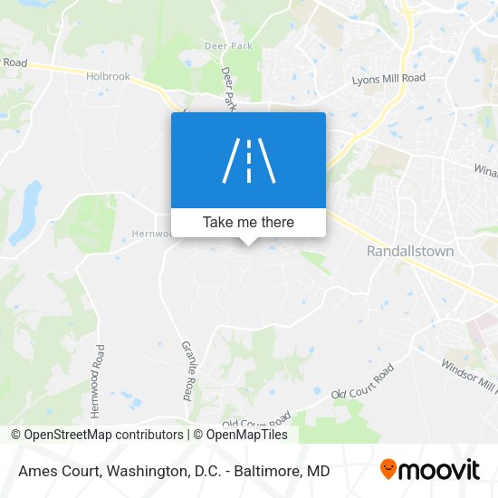 Mapa de Ames Court