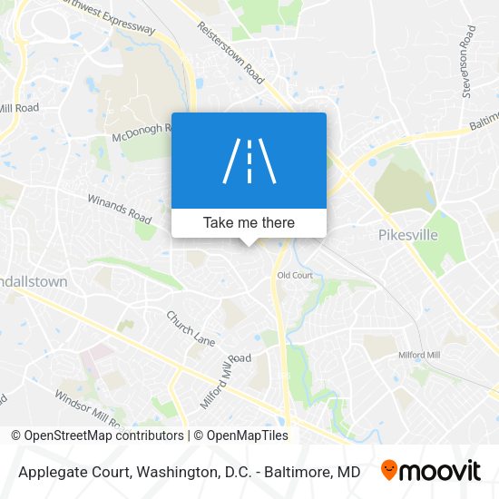 Mapa de Applegate Court
