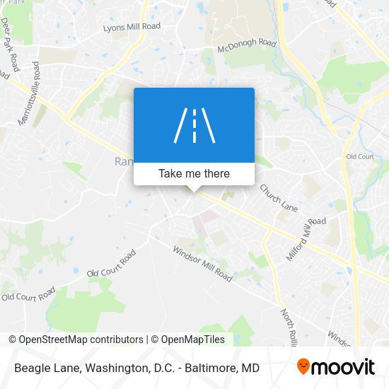 Beagle Lane map