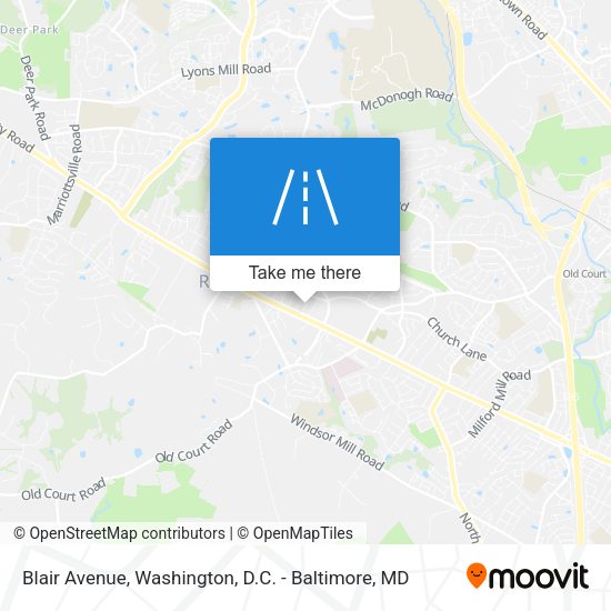 Blair Avenue map