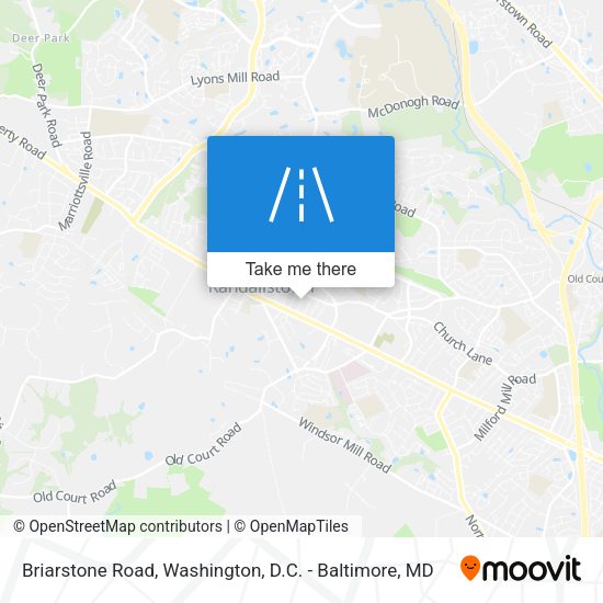 Briarstone Road map