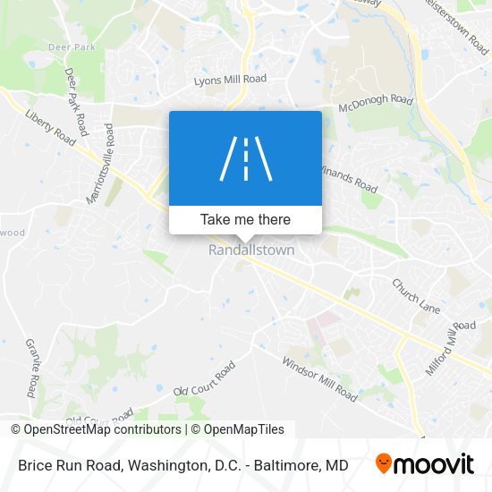 Brice Run Road map