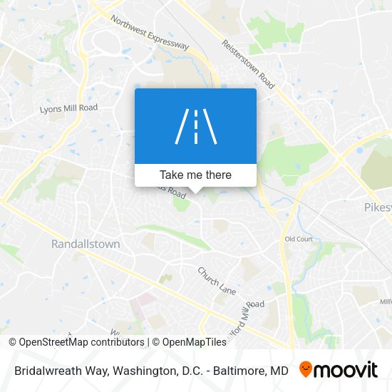 Bridalwreath Way map
