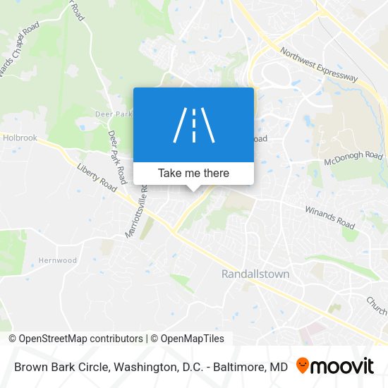 Brown Bark Circle map