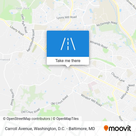 Carroll Avenue map