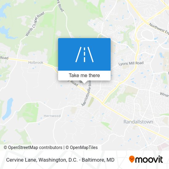 Cervine Lane map