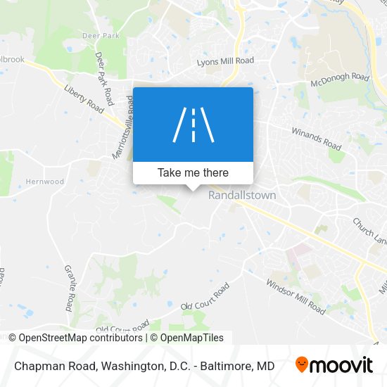 Chapman Road map