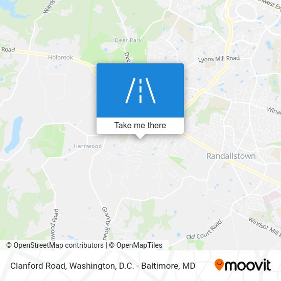 Clanford Road map