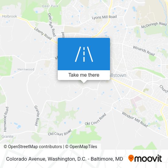 Mapa de Colorado Avenue