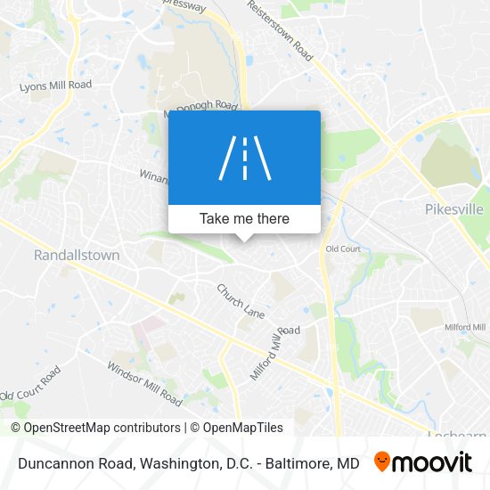 Mapa de Duncannon Road