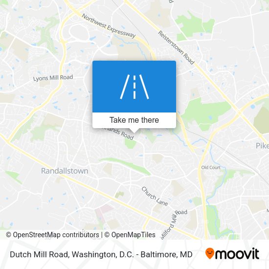 Dutch Mill Road map