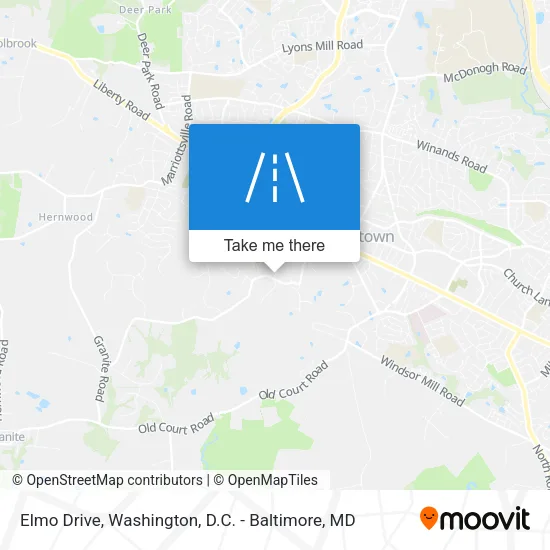 Elmo Drive map