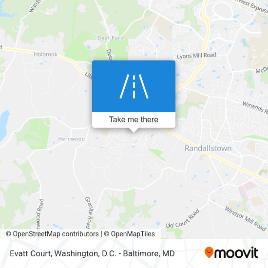 Evatt Court map