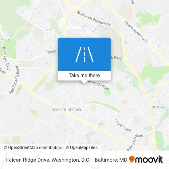 Falcon Ridge Drive map