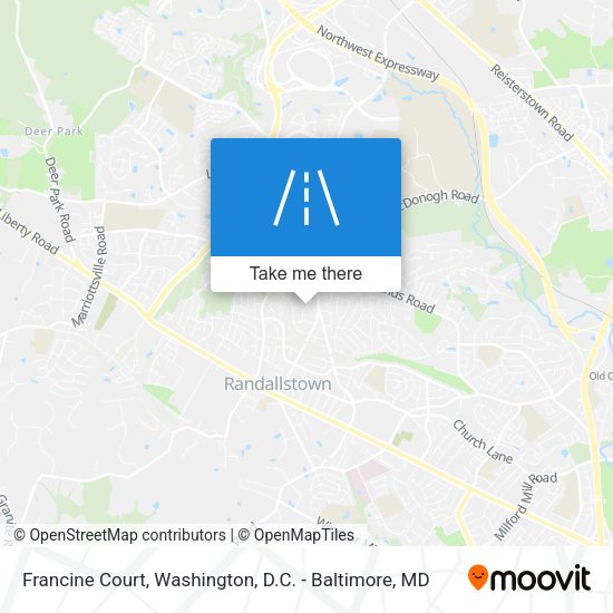 Francine Court map