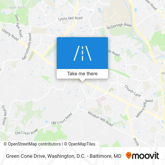 Green Cone Drive map