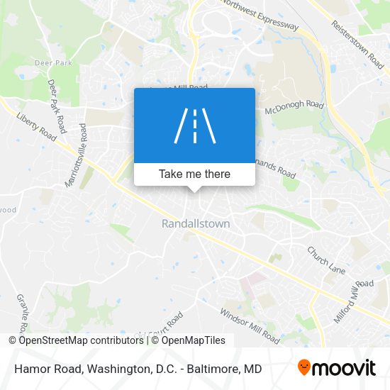 Mapa de Hamor Road