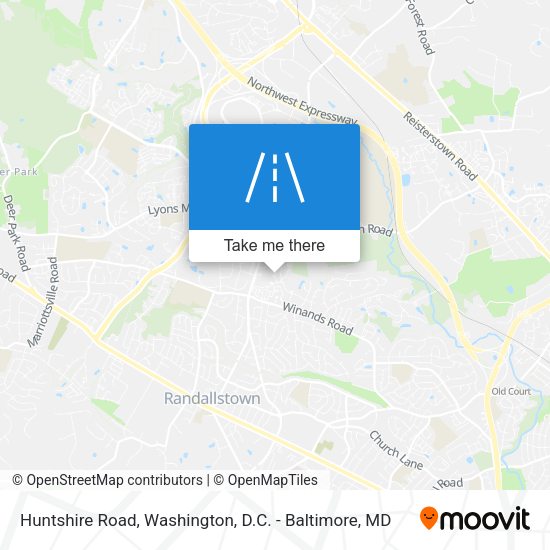 Huntshire Road map