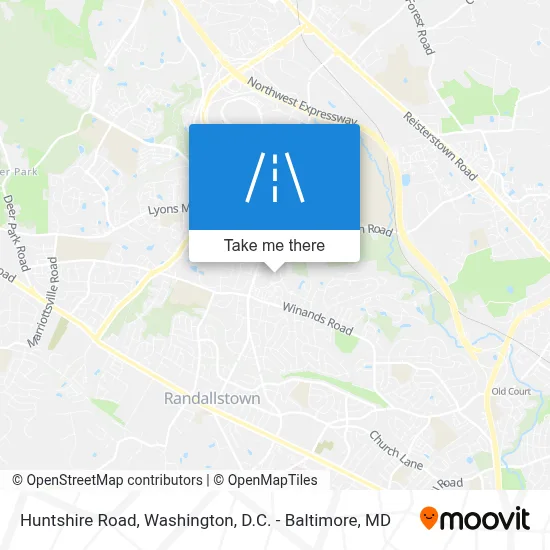 Huntshire Road map