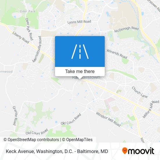 Keck Avenue map