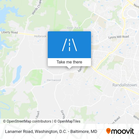 Mapa de Lanamer Road