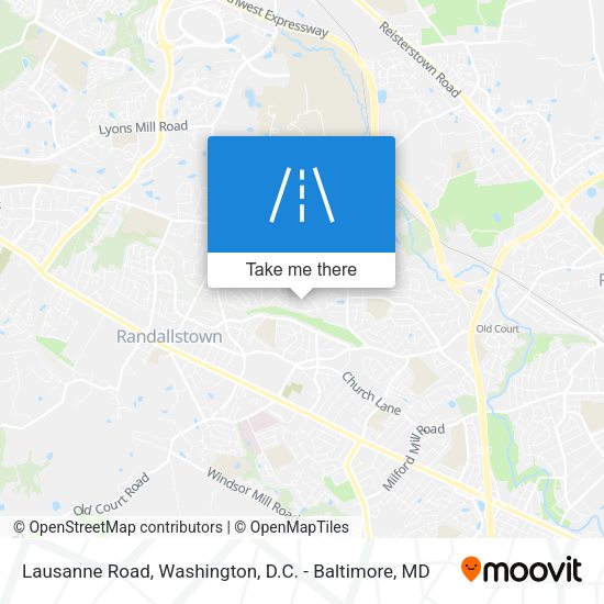 Mapa de Lausanne Road