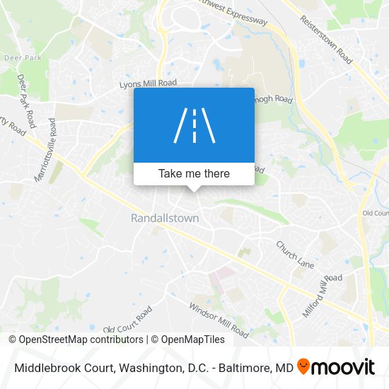 Mapa de Middlebrook Court