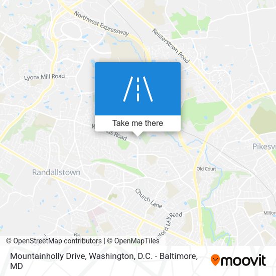 Mountainholly Drive map