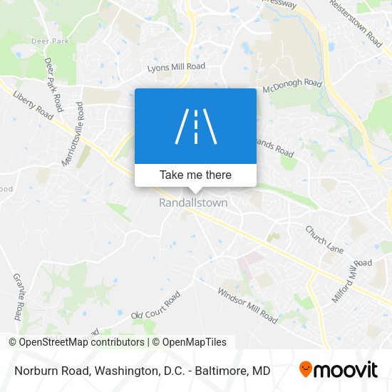 Norburn Road map