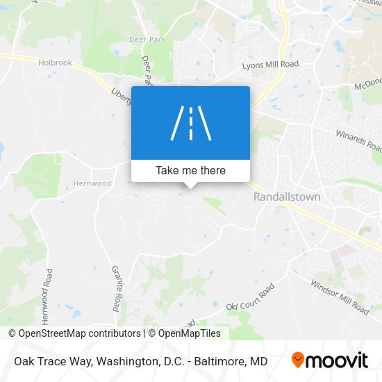 Mapa de Oak Trace Way