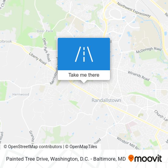 Painted Tree Drive map
