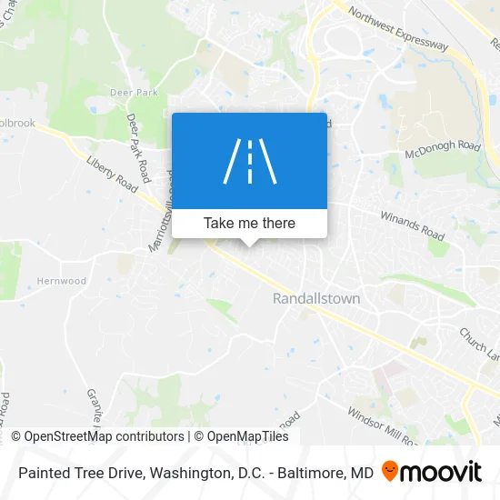 Painted Tree Drive map