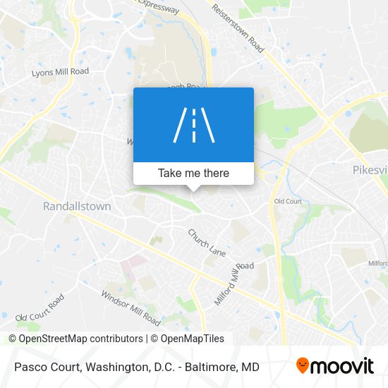 Pasco Court map