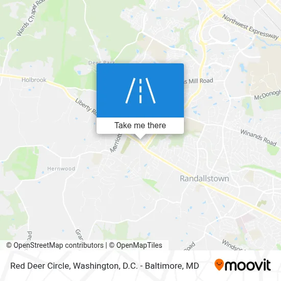 Red Deer Circle map