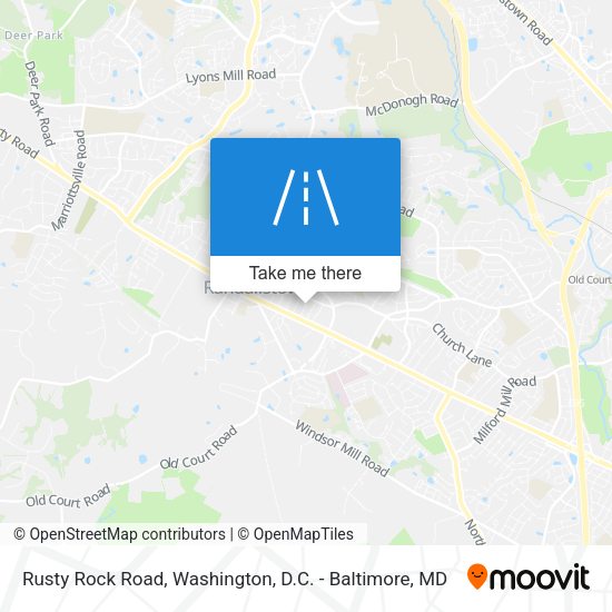 Mapa de Rusty Rock Road