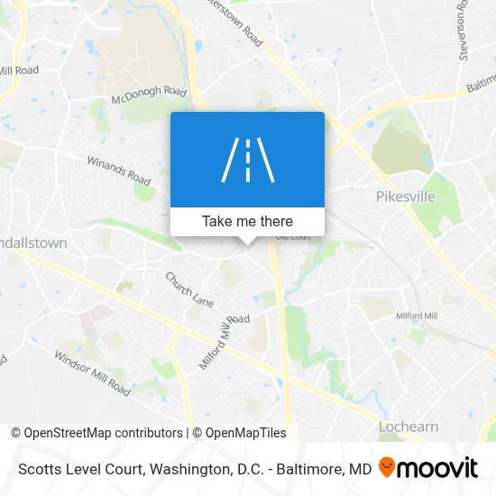Scotts Level Court map