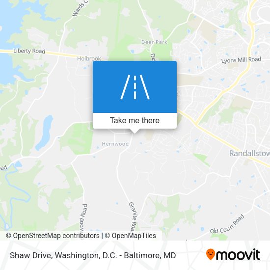 Mapa de Shaw Drive