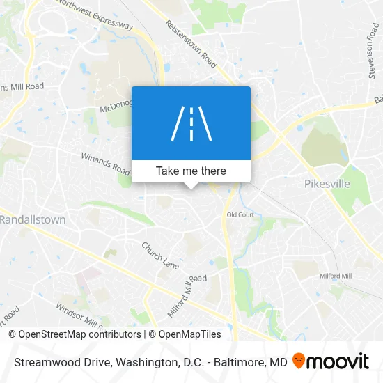 Streamwood Drive map