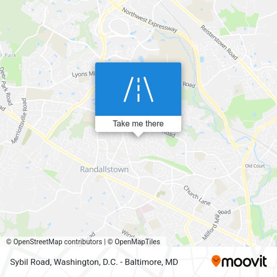 Mapa de Sybil Road