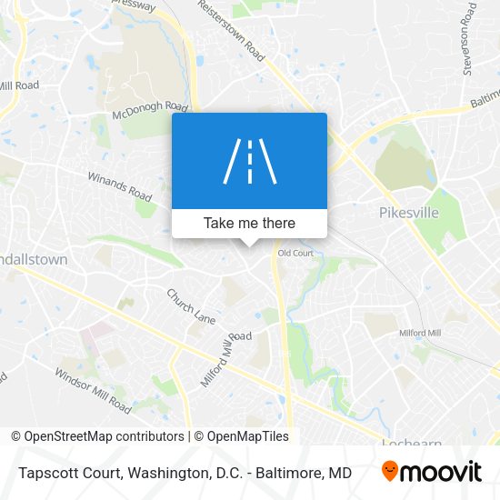 Tapscott Court map