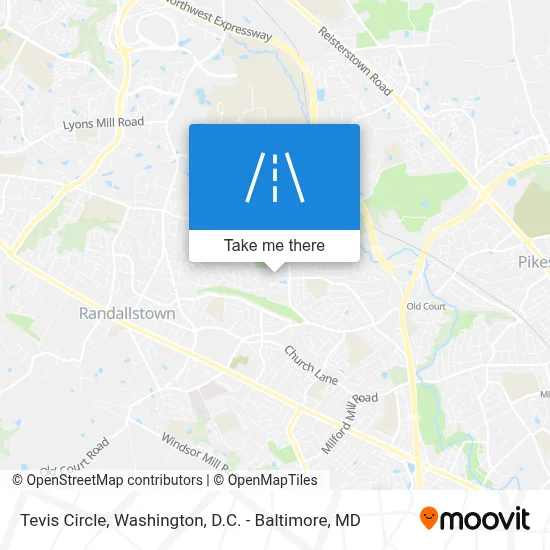 Tevis Circle map