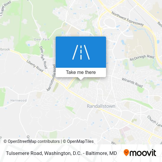 Tulsemere Road map